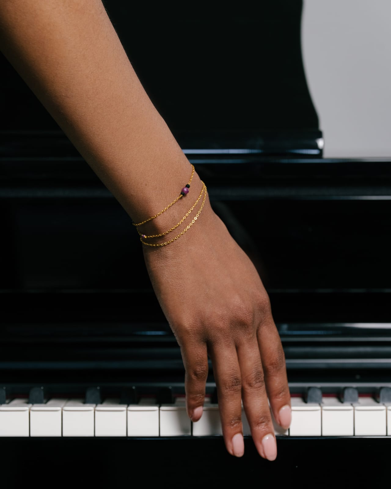 Bracelets or fins piano
